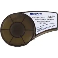Brady M21-375-C-342-YL ruban thermorétractable noir sur jaune 16,38 mm x 2,10 m (d'origine)