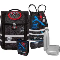 MCNEILL sac d'école Ergo Perfecto Star Wars Schoolbag Set 5 pièces Darth Vader gris foncé