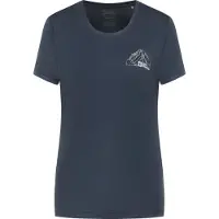 Jack Wolfskin Peak Graphic Short Sleeve T-shirt Bleu L Femme