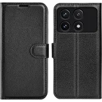 Screen Guard Professional Housse cuir Xiaomi Poco F6 Pro Leather Guard (Xiaomi Poco F6 Pro), Coque pour téléphone portable, Noir