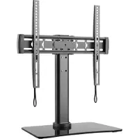AG DTS-01 - Support pour écran LCD - métal, verre trempé - noir - écran (40 kg, 32" - 65"), Support mural pour TV, Noir
