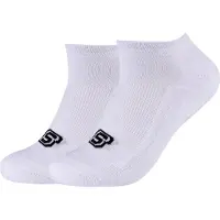 SKECHERS Unisexe, Chaussettes, Basic - SK43024, Blanc, (lot de 2, 47 - 49)