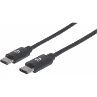 Manhattan 353342 Câble de connexion USB C USB2.0 C mâle/C mâle 1m