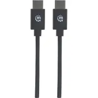 Manhattan 353342 Câble de connexion USB C USB2.0 C mâle/C mâle 1m