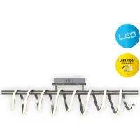 Näve LED Plafonnier BELLEZA 100x20cm 35W blanc chaud acier-blanc 1374350