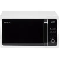 Sharp Home Appliances R-243W micro-ondes Blanc Solo micro-ondes Comptoir 20 L 800 W