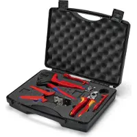 Knipex Mallette à outils photovoltaïques MC4 pour coupe, dénudage et sertissage - 979104V02