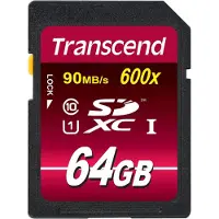 Transcend Carte mémoire SDXC UHS-I 600x 64 Go - Class 10