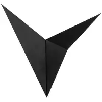 Opviq , Bird - 3201, appliques murales, noir, métal, 34 x 5 x 34 cm