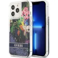 GUESS Guhcp13llflsb Iphone 13 Pro13 6.1 Flower Liquid Phone Case Clair