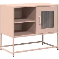 vidaXL Armoire TV rose 68x39x60,5 cm Acier
