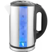 Michelino Bouilloire en acier inoxydable 74320 Aspect acier inoxydable Plastique1,7 L Double paroi
