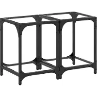 The Living Store Tables basses avec plateau en verre 2 pcs. Transparent 30x30x40 cm Acier