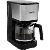 Princess Cafetière filtre Compact 12 750 W 1,25 L Noir et argent