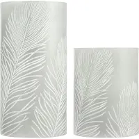 Pauleen 2 Bougies Cosy Feather Candle 0,02w 4lm 2800k Pile Minuterie Cire Gris