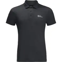 Jack Wolfskin Terral Short Sleeve Polo Noir 2XL Homme