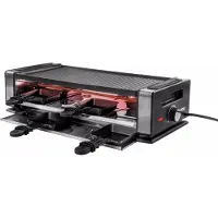 Unold Appareil à raclette - - Delice Basic - Noir - 8 personnes - Anti-adhésif Greblon