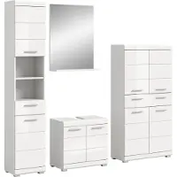 Ebuy24 Scout ensemble de meubles de salle de bains S80 blanc brillant, blanc.