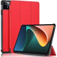 Cover-Discount Xiaomi Pad 6 - Étui Smart Tri-fold rouge (Xiaomi Pad 6, Xiaomi Pad 6 Pro), Étui pour tablette, Rouge