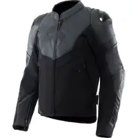 Dainese Iperattiva, Veste en cuir-textile ,Noir ,54