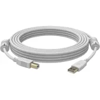 Vision USB 2.0, 2m USB cable USB A USB B White