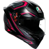 AGV Sangle K1 N Casque Intégral Mat/Noir/Rose S femmes