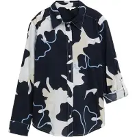 Tom Tailor Chemisier bleu marine / azur / blanc