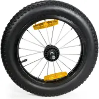Burley 160082 Jeu de roues 16+ 16x3 Push Button Jeu de roues, noir (1 paire)