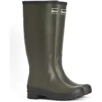 Barbour Bottes en caoutchouc 'Abbey' olive / blanc