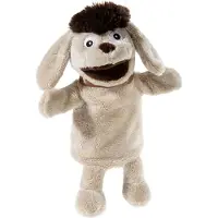 Magni Heunec KG Sandman et ses amis, marionnette à main chien Moppi GRS/PET peluche