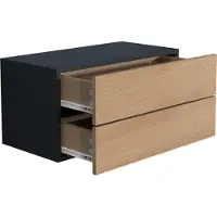 Hioshop Tiroir mural en bois Table de chevet murale Tiroir Console Table de chevet Usal L 60 cm Tiroir mural en bois Table de chevet murale Tiroir Console Table de chevet Usal L 60 cm