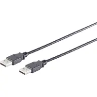 Shiverpeaks S/CONN connectivité maximale USB High Speed 2.0 Kabel, A/A Stecker, USB 2.0, schwarz, 5,0m (13-22055)