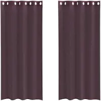 vidaXL Voile Rideaux avec oeillets 2 pcs. Violet 140x245 cm