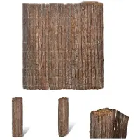 The Living Store Clôture en écorce 400×100 cm