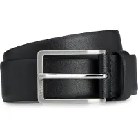 BOSS Ceinture 'Erman' noir / argent