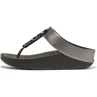 FitFlop Halo Bead-circle Metallic Toe-post Flip Flops Noir EU 36 Femme
