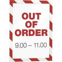 Durable CADRE MAGNETIQUE SECURITY A4 rouge/blanc (23.60 x 32.30 cm)