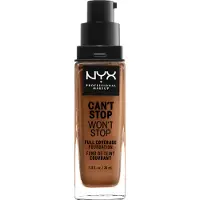 Nyx Fond de Teint Can't Stop Won't Stop Couvrance Complte 24h Fini Mat - Miel