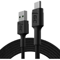 Green Cell KABGC19 câble USB USB 2.0 2 m USB A USB C Noir