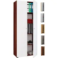 Hioshop Armoire de bureau en bois Livres Classeurs Armoire de bureau Meubles de classement Vandol Armoire de bureau en bois Livres Classeurs Armoire de bureau Meubles de classement Vandol