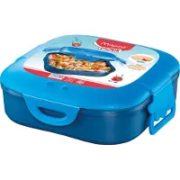 Maped Boîte À Déjeuner - Plastique - Bleu - 1 Compartiment - 740ml - 16 X 16 Cm -