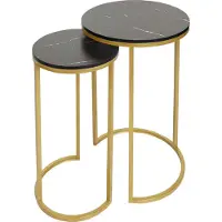 MCW Lot de 2 tables d'appoint -K46