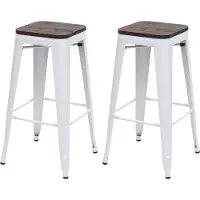 MCW Tabouret de bar -A73 (lot de 2)