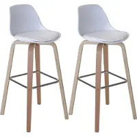MCW Tabouret de bar -A89 (lot de 2)