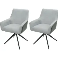 Mendler Chaise de salle à manger -L91 (lot de 2)