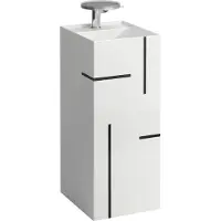 Laufen Kartell Lave-mains, posé, 3 trous pour robinet, sans trop-plein, 375x435x900, H811331D021581