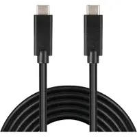 Sandberg USB-C > USB-C 2M USB 3.1 Gen.2, 2 m, USB C, USB C, USB 3.2 Gen 2 (3.1 Gen 2), Mâle/Mâle, Noir