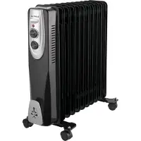Gutfels Radiateur HR32011 sw 11 ailettes 2,5 kW 3 niveaux de chauffage, Radiateur, Noir
