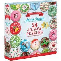 Eurographics Puzzle Calendrier de l'Avent - Christmas Donuts, 24 x 50 pièces, 12.5 x 12.5 cm, 9924-5806
