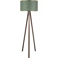 Opviq , lampadaire haut de gamme 100 % bois, couleur kaki, hauteur 140 cm | Abat-jour en tissu (21 x 38 cm), douille E27, 40 W max. | Design scandinave pour un intérieur moderne.